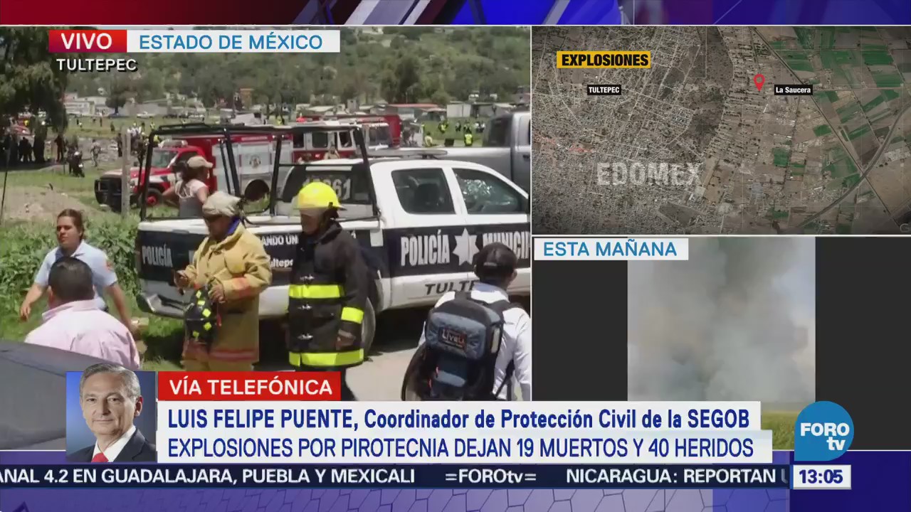 Se suspende la venta de pirotecnia en Tultepec luego de explosiones
