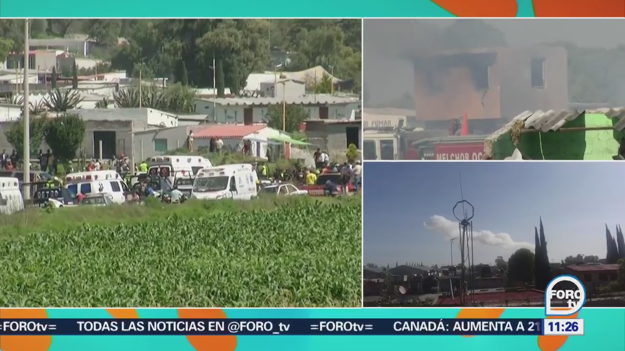Sedena apoya respuesta de emergencia tras explosión de Tultepec