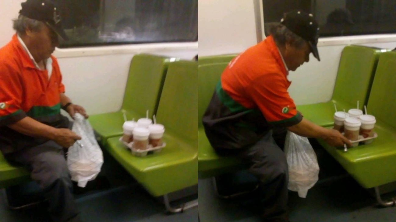 Trabajador del Metro llora porque le exigieron 5 cafés y sólo le alcanzó para 4