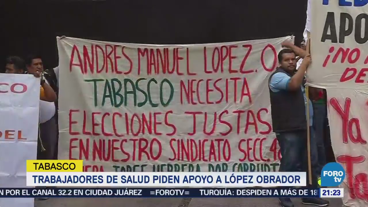 Trabajadores Salud Piden Apoyo López Obrador Tabasco