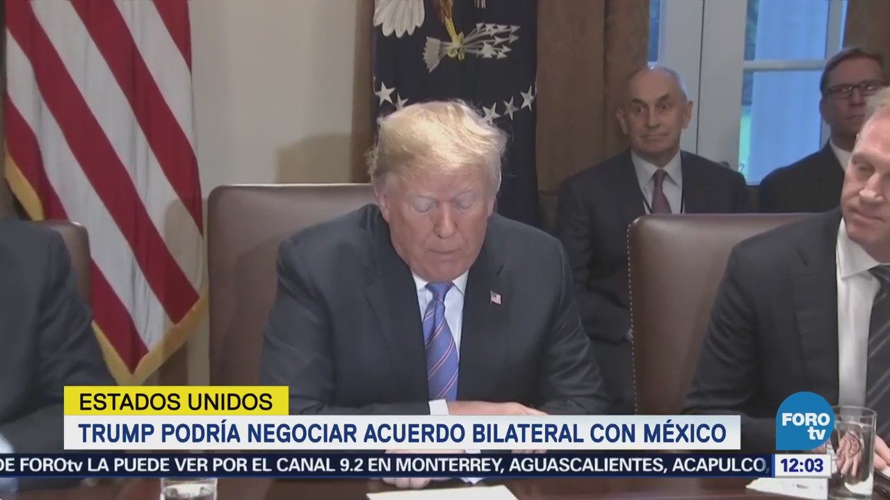 Trump podría tener un acuerdo comercial independiente con México
