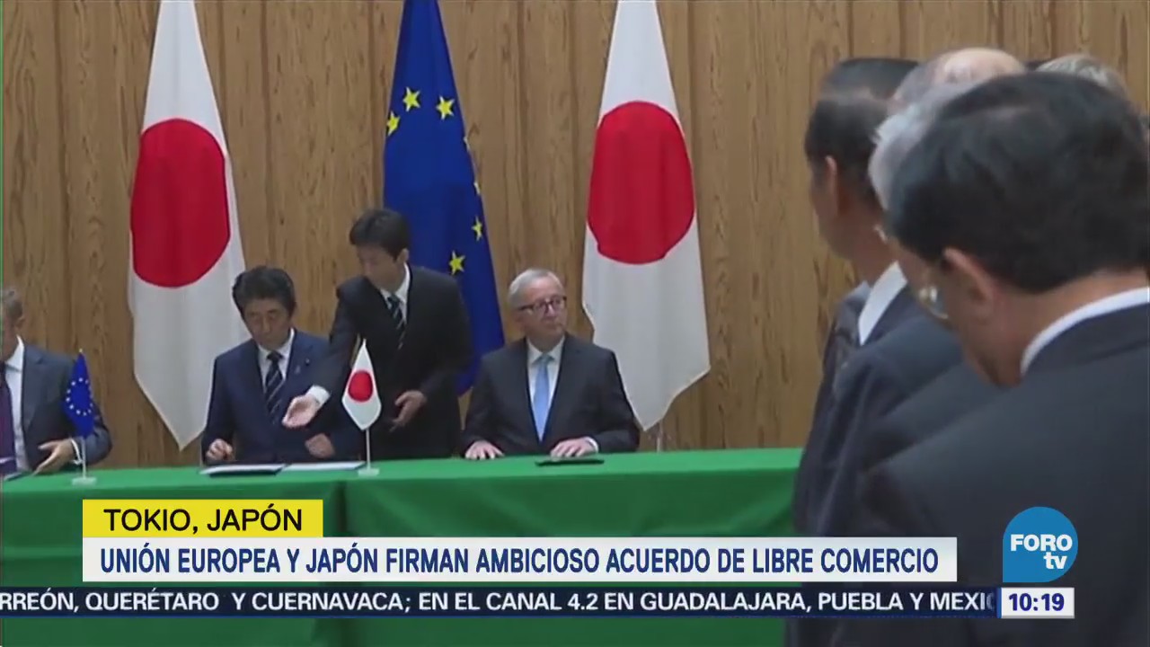 UE y Japón firman ambicioso tratado de libre comercio