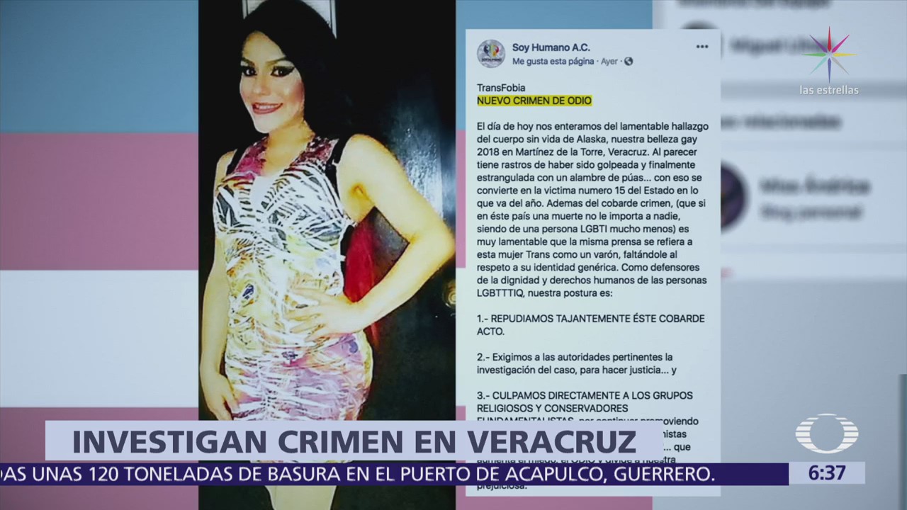 Veracruz investiga homicidio de Alaska Contreras