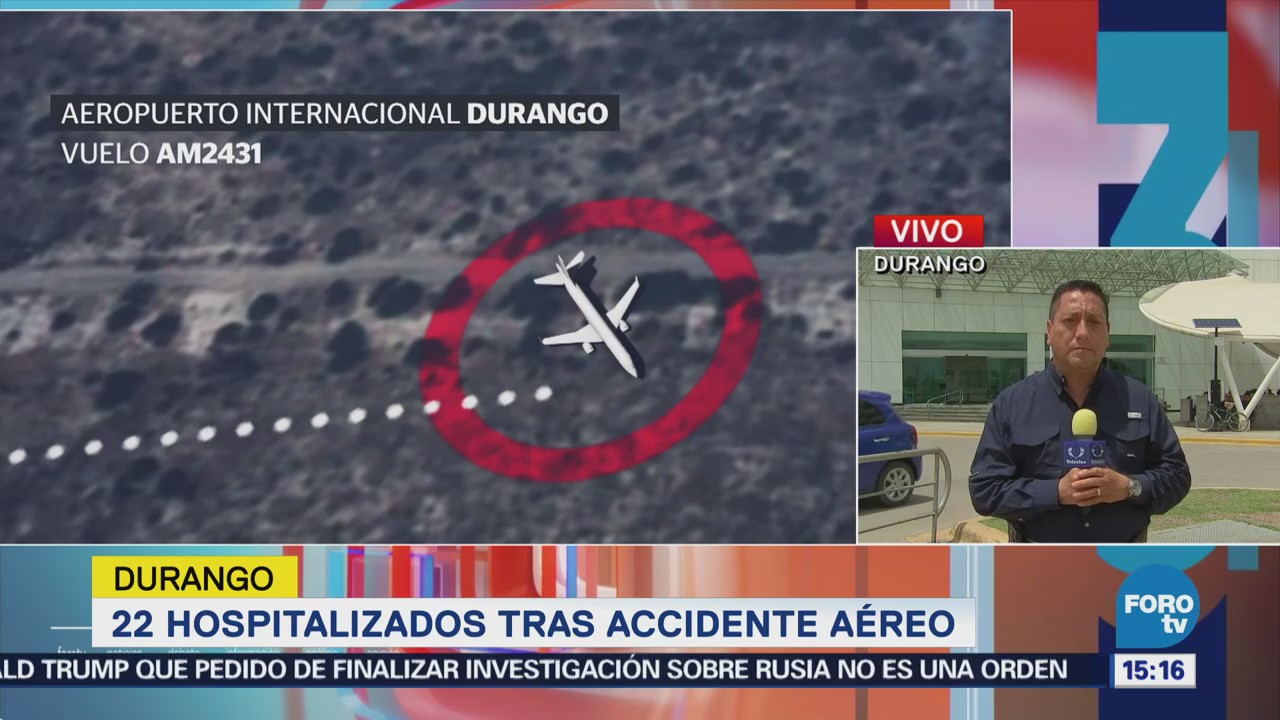 Permanecen 20 personas hospitalizadas tras accidente aéreo
