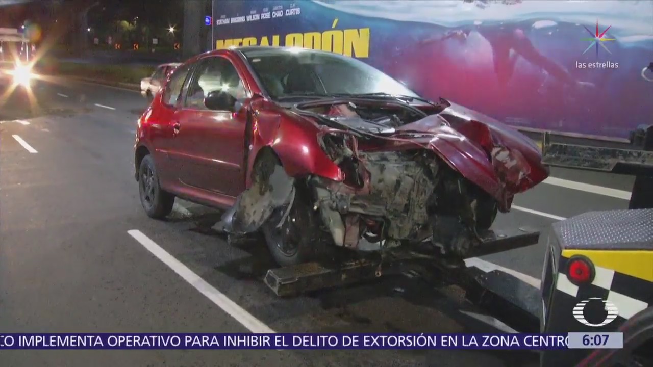 Accidentes vehiculares en CDMX dejan daños materiales