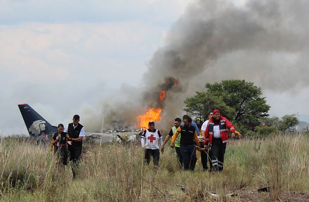 Grabadoras del avión de Aeroméxico accidentado en Durango