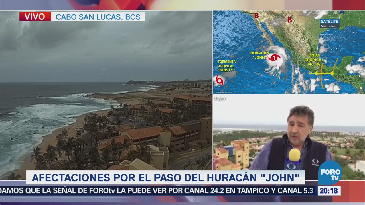 Afectaciones Huracán John Costas BCS Cabos