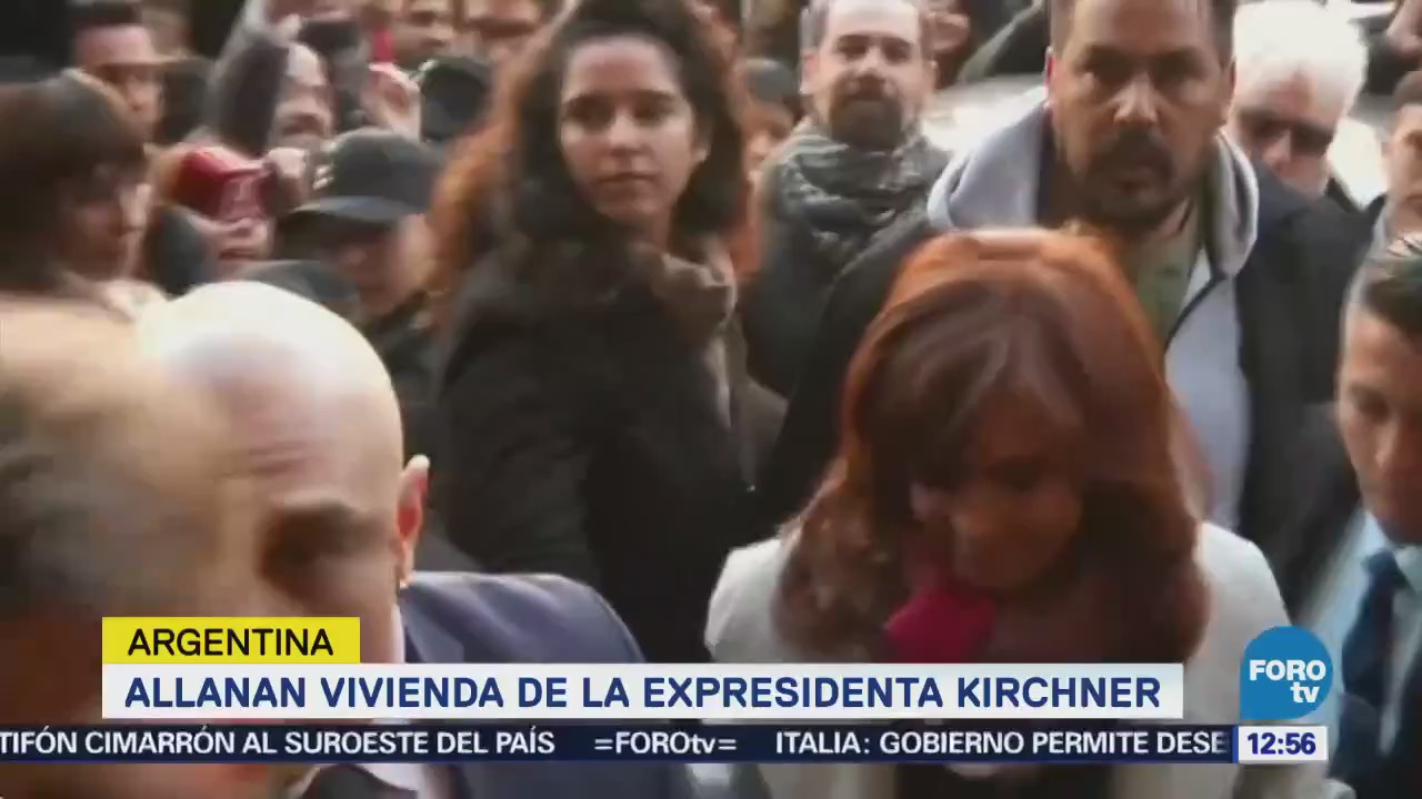 Allanan vivienda de la expresidenta Cristina Fernández en Argentina