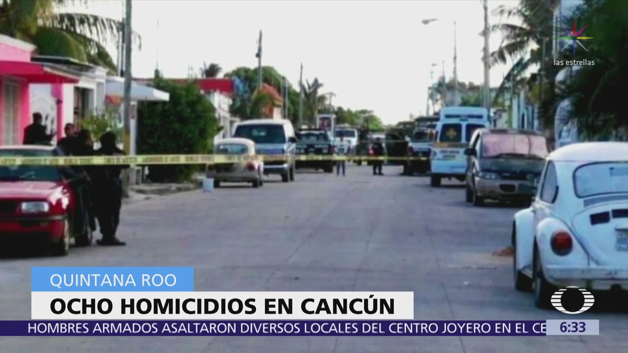 Asesinan a 8 personas en Cancún, Quintana Roo