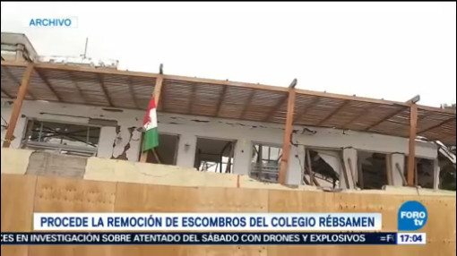 Autorizan Remoción Escombros Colegio Rebsamen