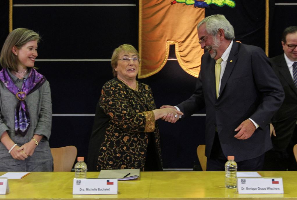 Michelle Bachelet ofrece conferencia en la UNAM