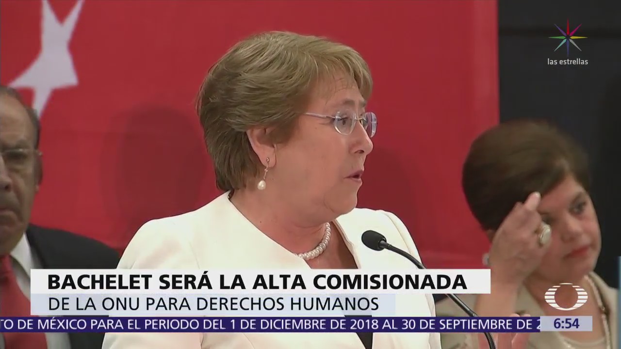 Bachelet encabezará Alto Comisionado para DDHH de la ONU