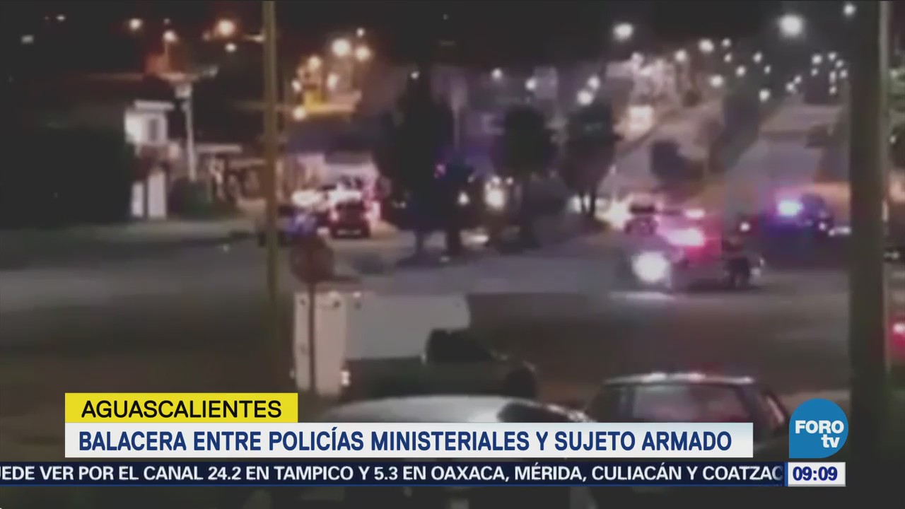 Balacera deja un policía herido en Aguascalientes