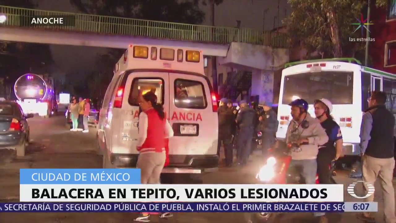 Balacera en Tepito deja al menos 4 heridos