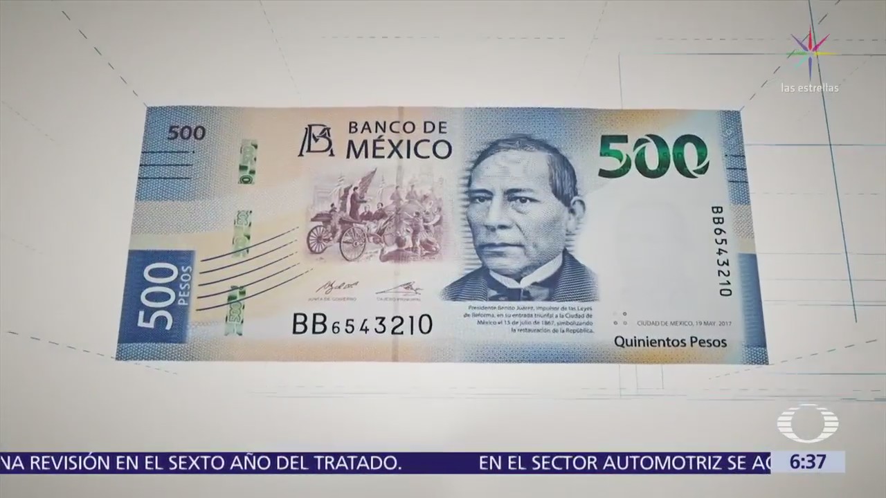 Benito Juárez es la imagen del nuevo billete de 500 pesos