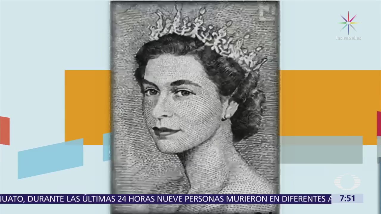 Billetes captan evolución de la imagen de la reina Isabel II