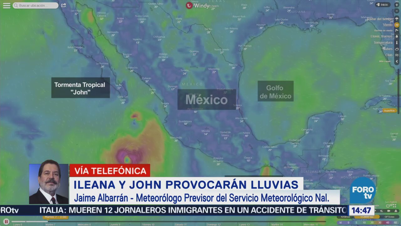 Tormentas Ileana John Provocarán Lluvias Varias Regiones México