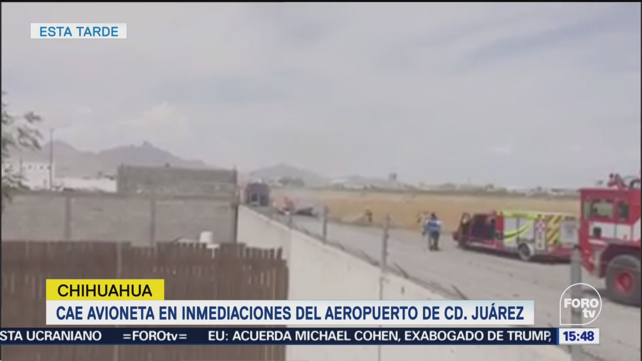 Cae Avioneta Inmediaciones Aeropuerto Chihuahua