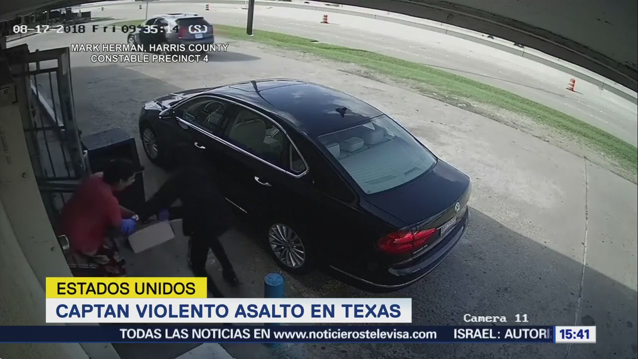 Captan violento asalto a una mujer en Texas