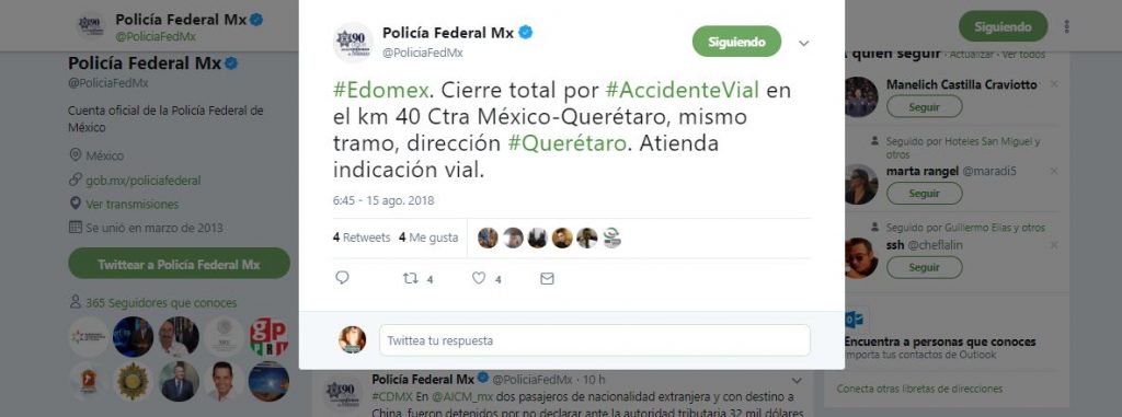 Choque de tráiler en autopista México-Querétaro causa cierre a la circulación