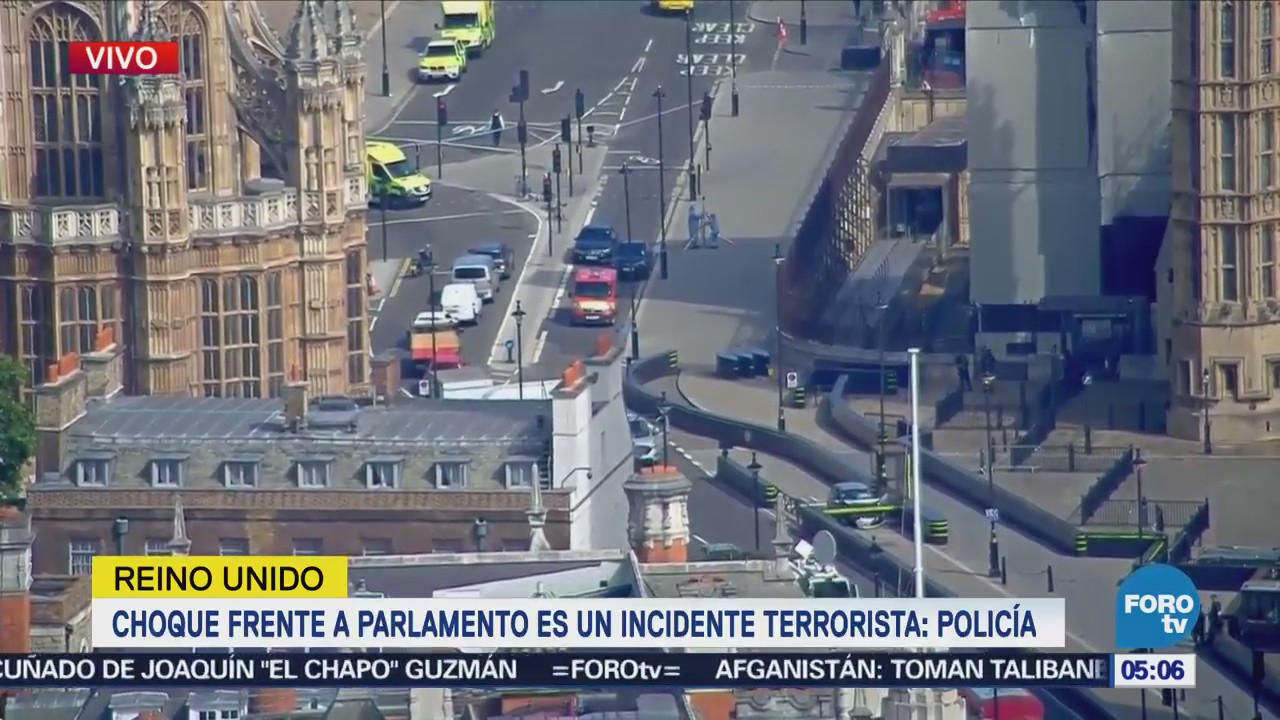 Choque frente a Parlamento británico es incidente terrorista