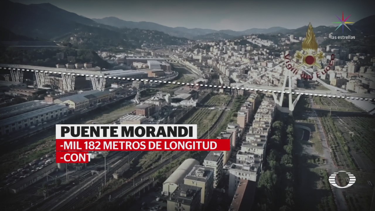 Colapso de puente en Italia deja 26 muertos