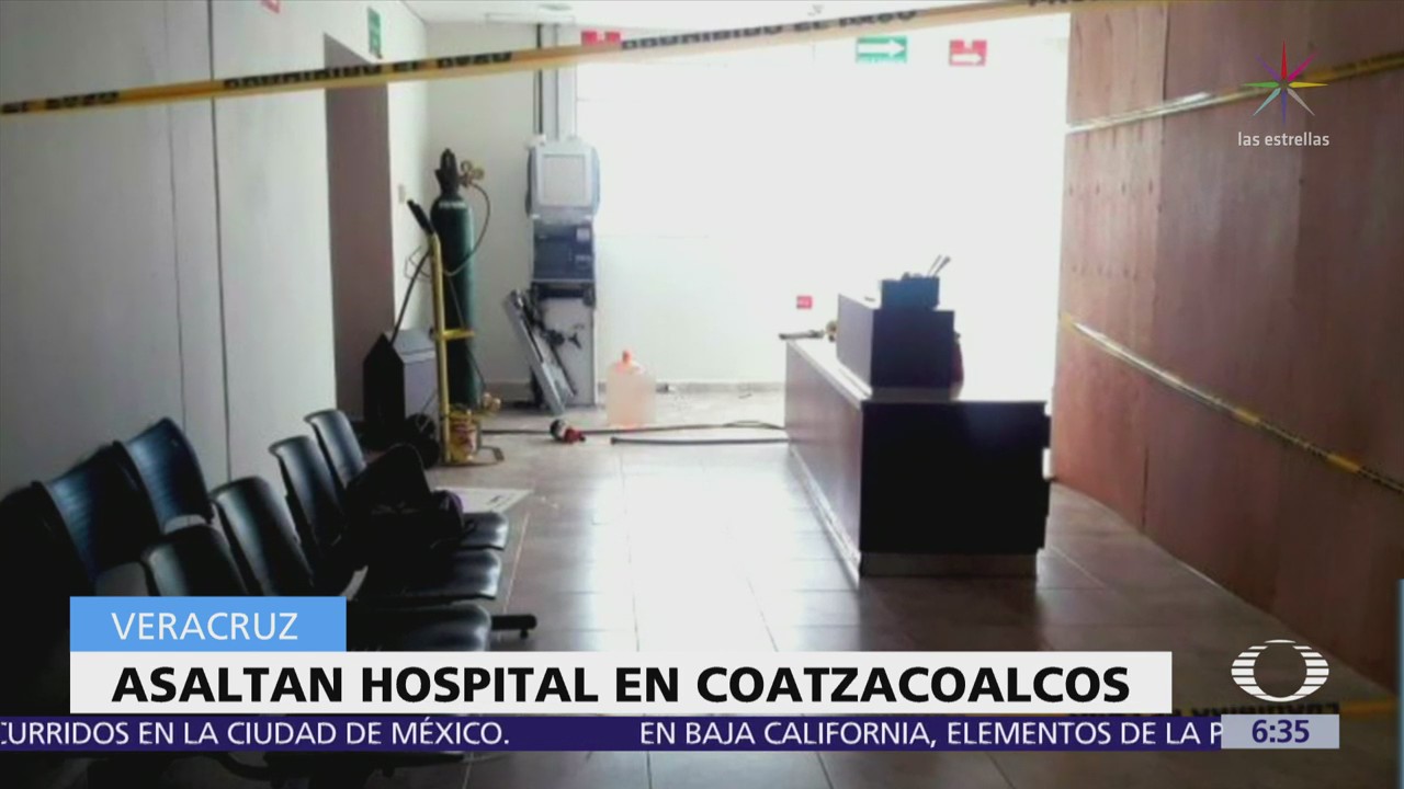 Comando armado intenta robar cajero automático de hospital en Coatzacoalcos