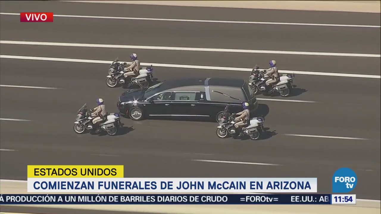 Comienzan funerales de John McCain