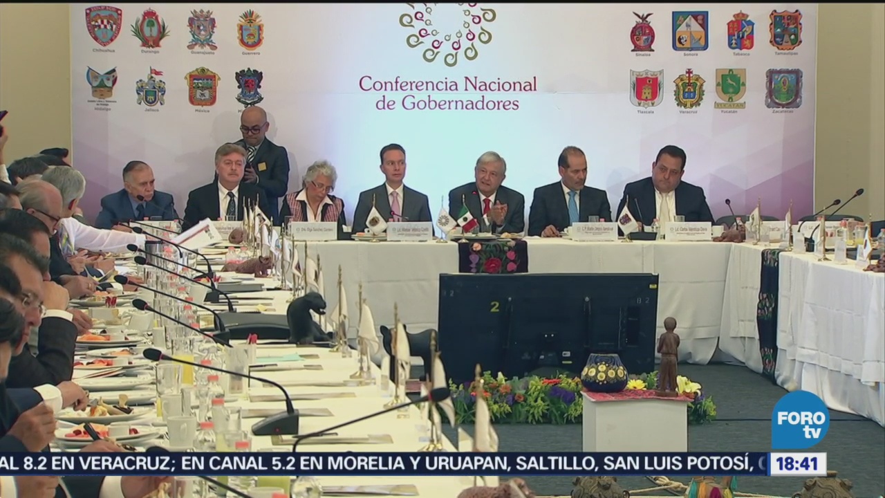 Conago Reúne Andrés Manuel López Obrador Amlo Apoyar Al Nuevo Gobierno Federal