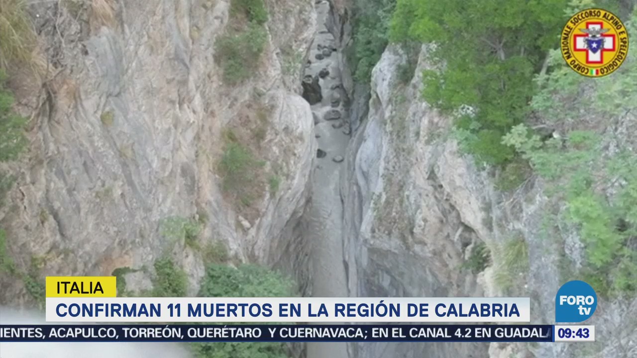 Confirman la muerte de 11 excursionistas en Calabria