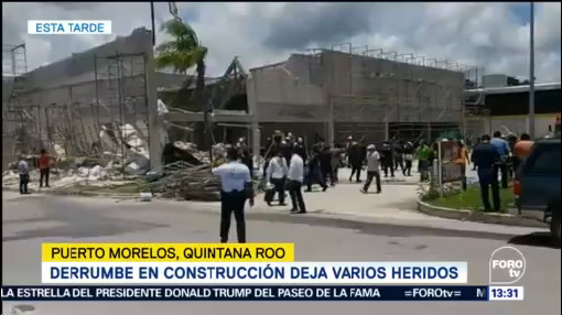 Derrumbe Construcción Deja Varios Heridos Puerto Morelos Quintana Roo