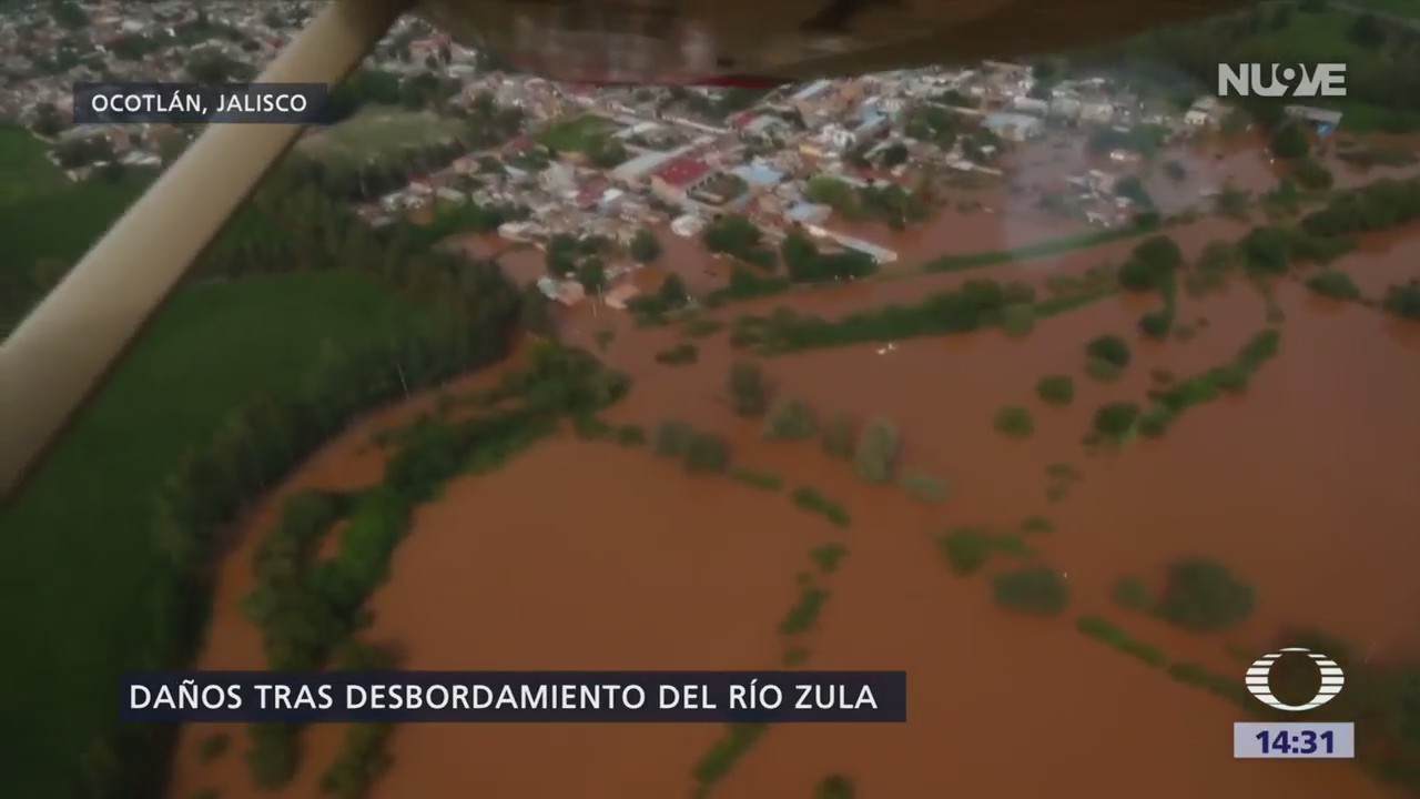 Desborda el río Zula en Jalisco