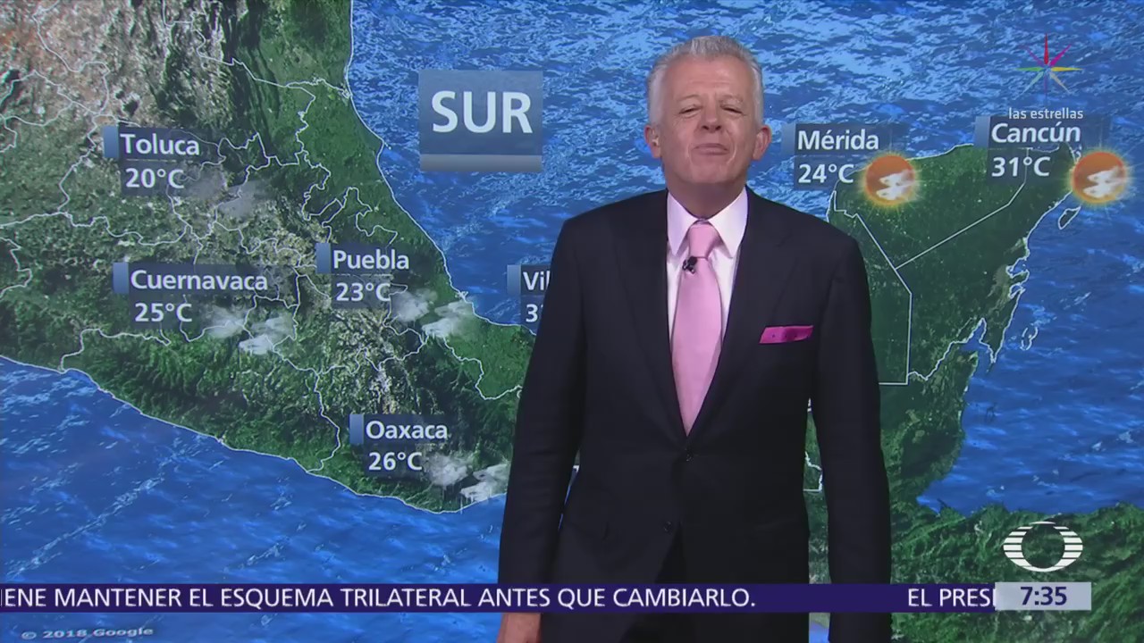 Canales de baja presión provocarán lluvias en México