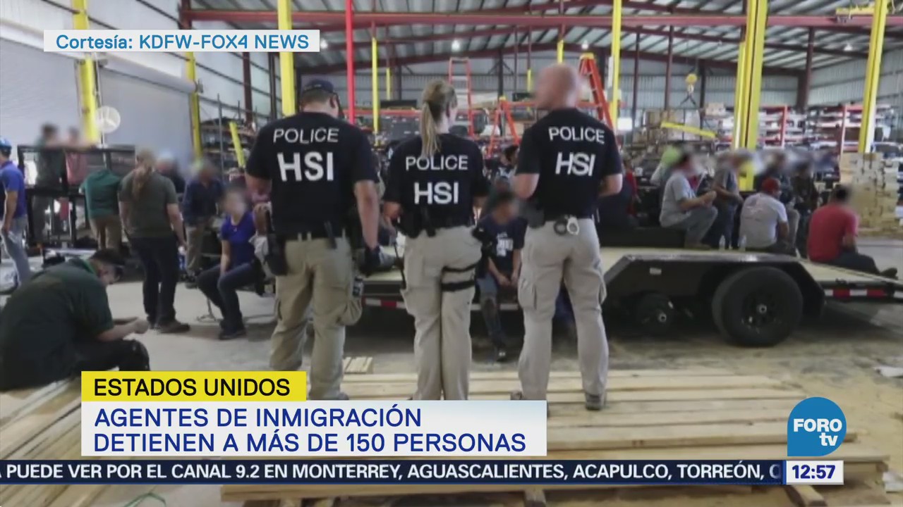 Detienen a 160 inmigrantes en Texas