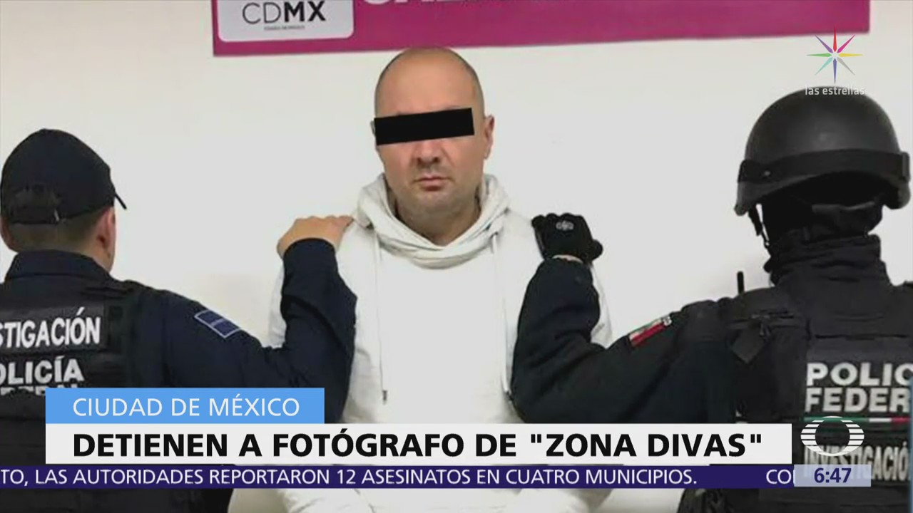 Detienen en CDMX al fotógrafo de la web 'Zona Divas'