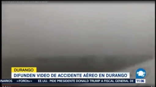 Difunden video del accidente del avión de Aeroméxico
