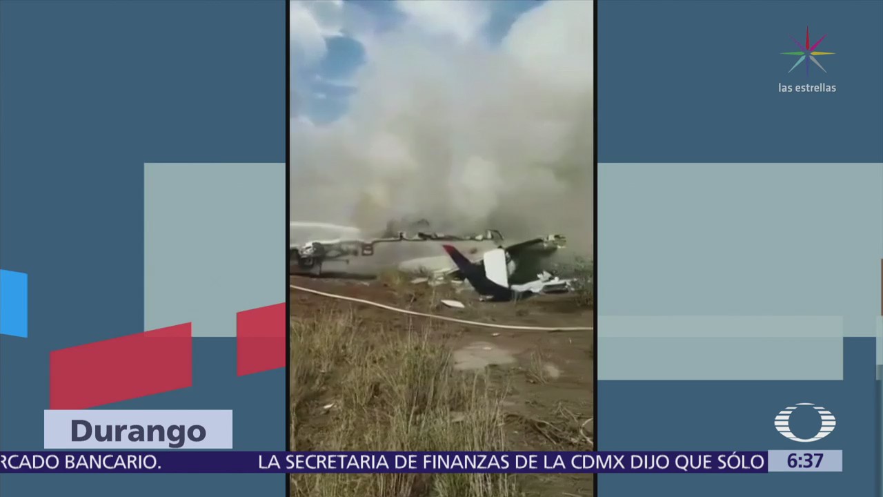 Durango Avión de Aeroméxico se despistó