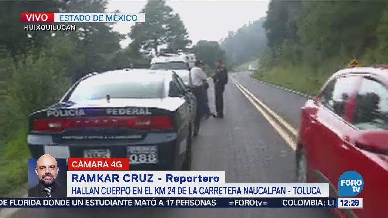 Encuentran un cuerpo en carretera federal Naucalpan Toluca