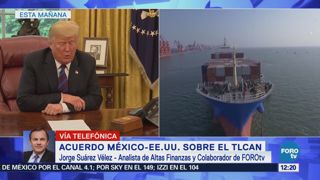 Entendimiento comercial entre México y Estados Unidos agrega certidumbre en mercados