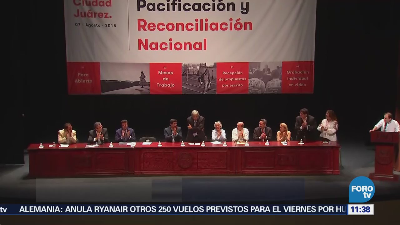 Equipo de AMLO da a conocer resultados de foro para pacificación nacional