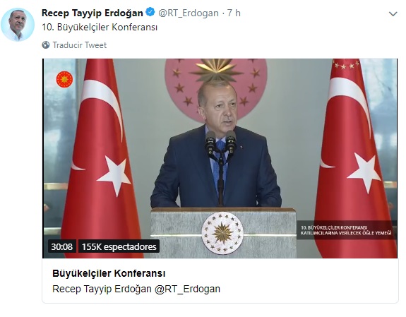 Erdogan: Estados Unidos apuñala por la espalda a Turquía