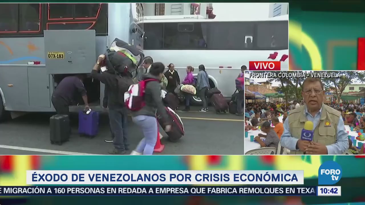 Éxodo de venezolanos por crisis económica