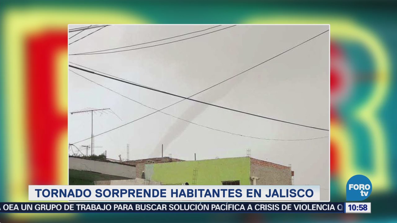 Extra Tornado sorprende habitantes en Jalisco