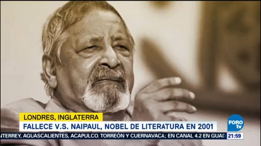 Fallece V.S. Naipaul, Nobel Literatura 2001