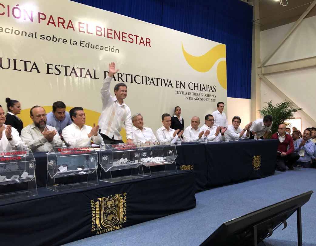 Inician Foros de Consulta Nacional por la Educación en Chiapas
