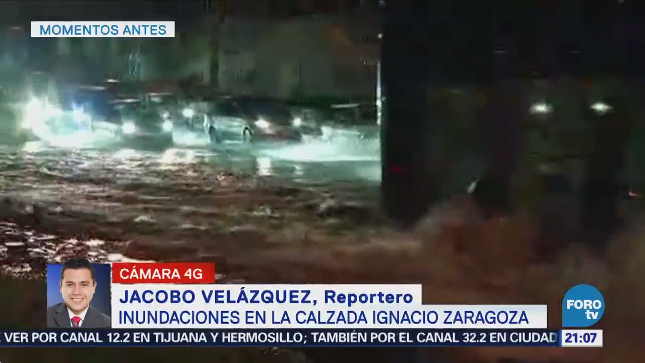 Fuerte Lluvia Causa Inundaciones CDMX Encharcamientos