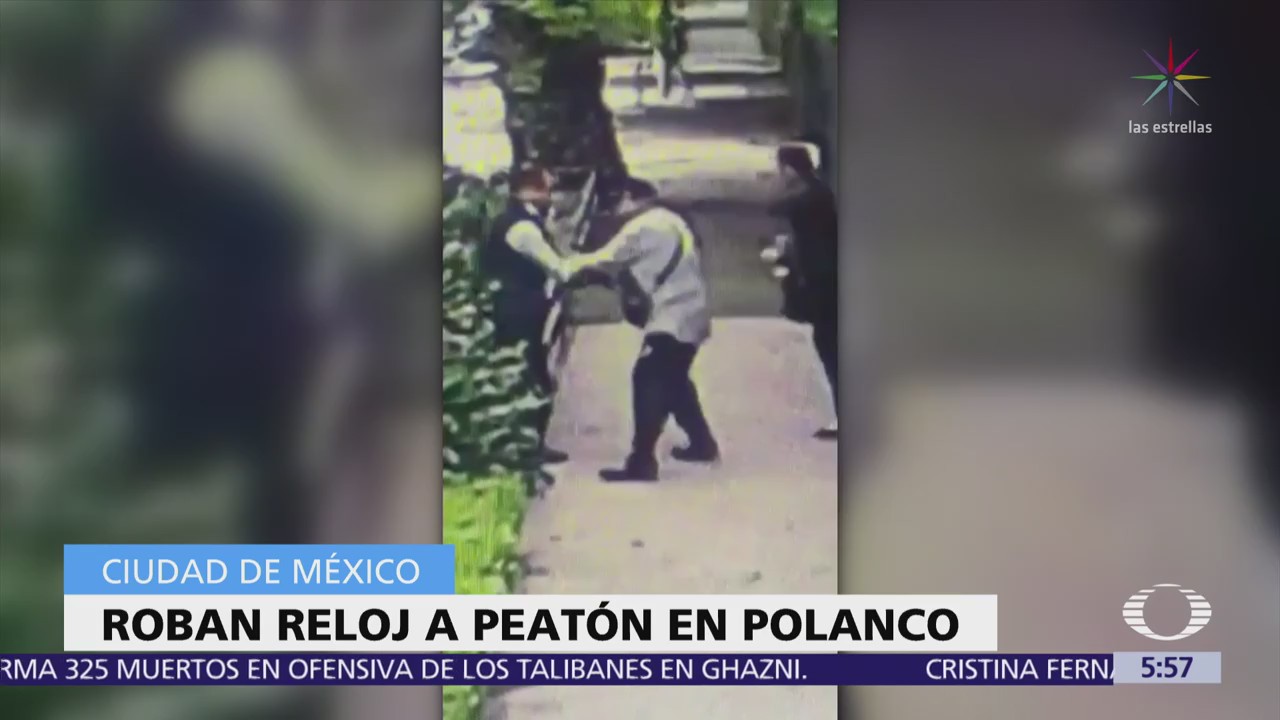 Hombre armado roba reloj a hombre en Polanco, CDMX