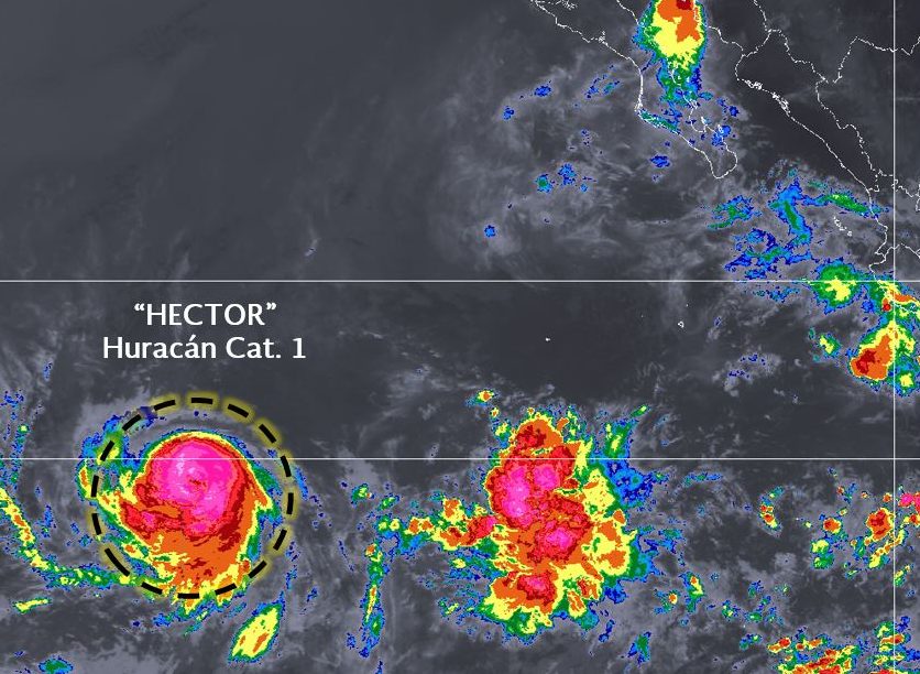Héctor se convierte en huracán categoría 1