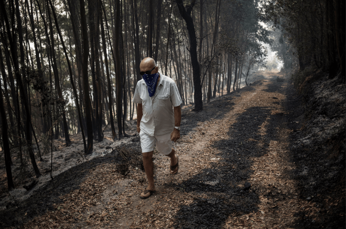 Incendio forestal en Portugal. (AP) 