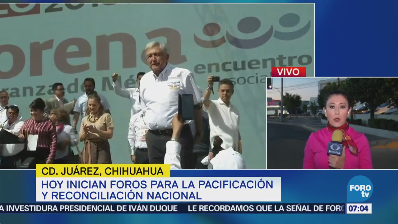 Inician Foros para la Pacificación y Reconciliación Nacional en Chihuahua